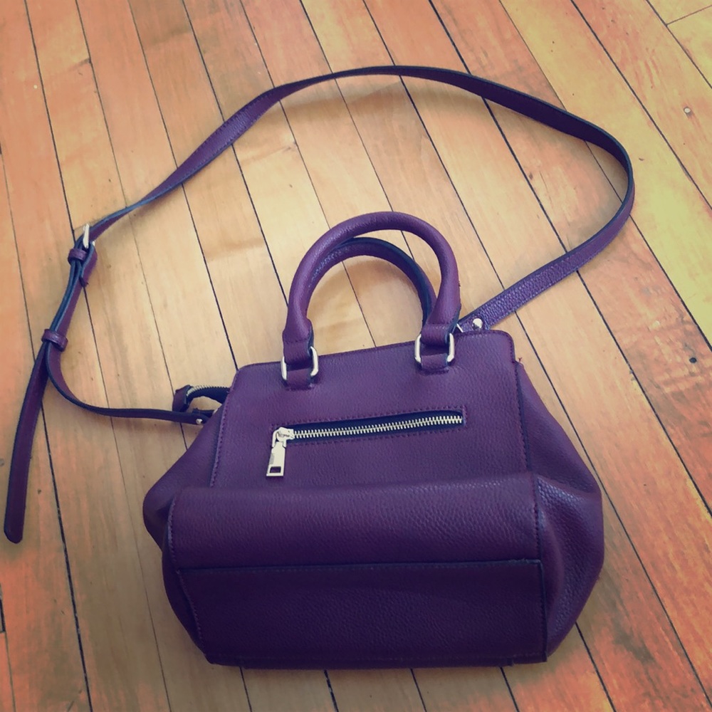 Purple Faux-Leather Purse